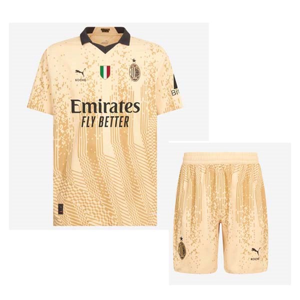 Camiseta AC Milan 4th Niño 2022-2023 Amarillo